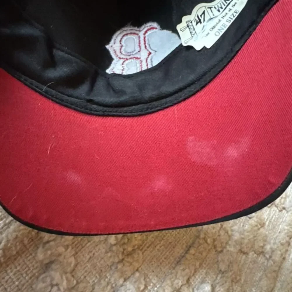 Nineteen47 '47 Twins Boston Red Sox Hat Black Red Baseball Graphic Strapback